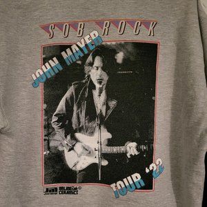 John Mayer 2022 Sob Rock Tour Grey Sweatshirt Women's 2XL